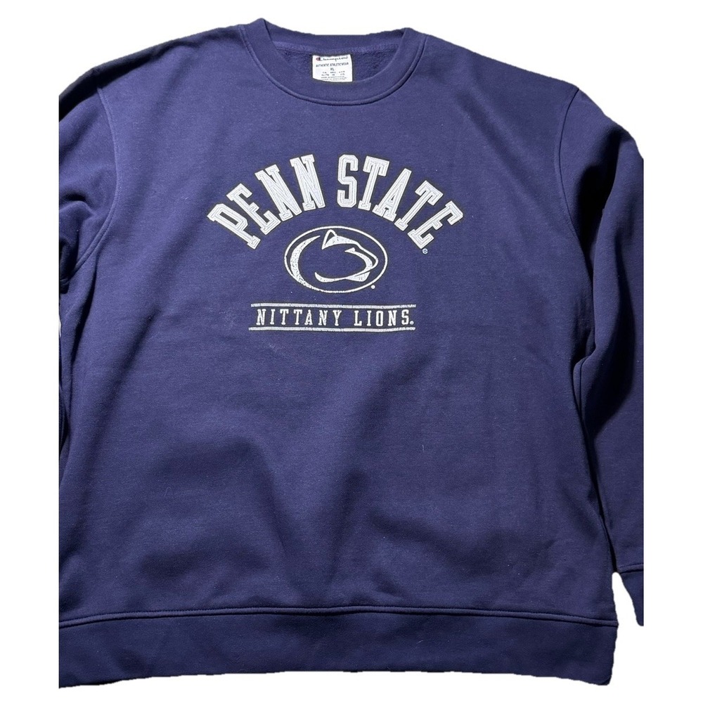 Champion Penn State Nittany Lions Crewneck Sweatshirt XL Blue‎ NCAA College